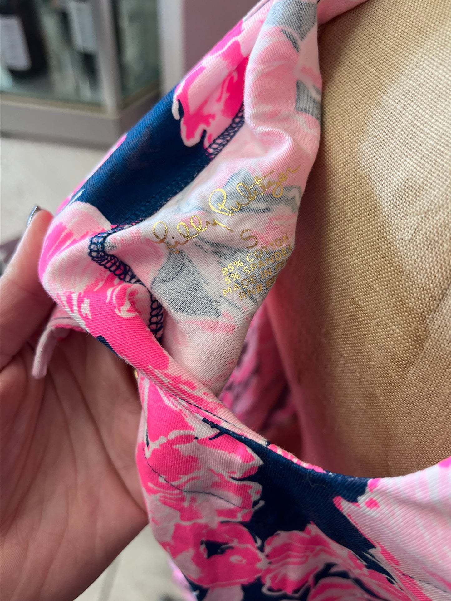 Lilly Pulitzer-Floral Top-Size Small